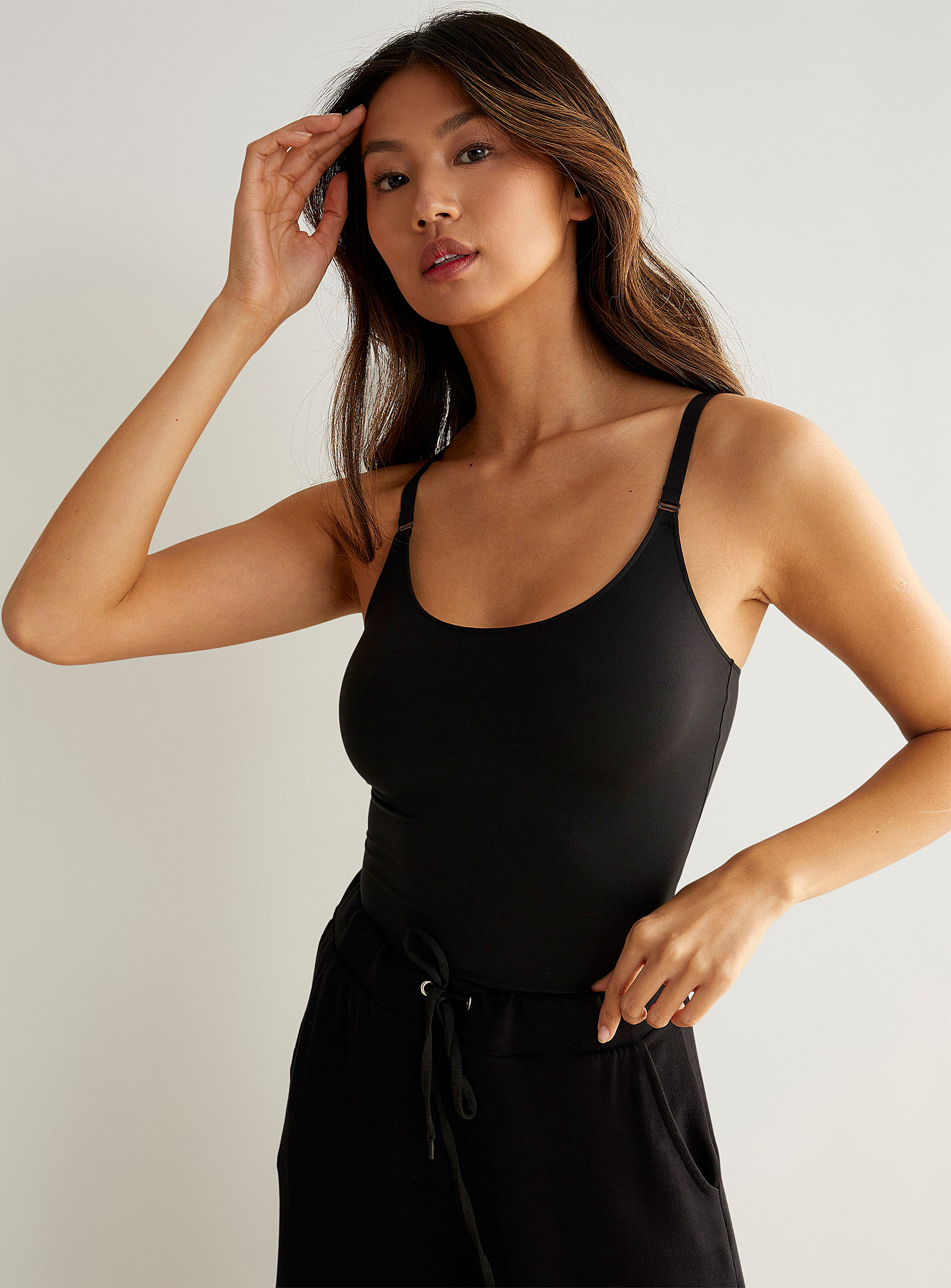 Plus Size Hollywood Socialight Cami In Black Tie