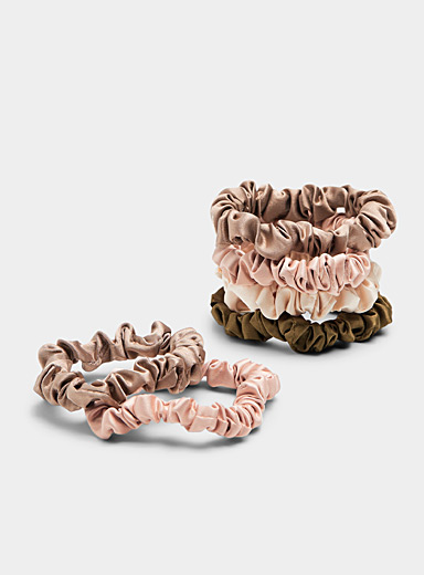 Les chouchous satin teintes romantiques Ensemble de 6