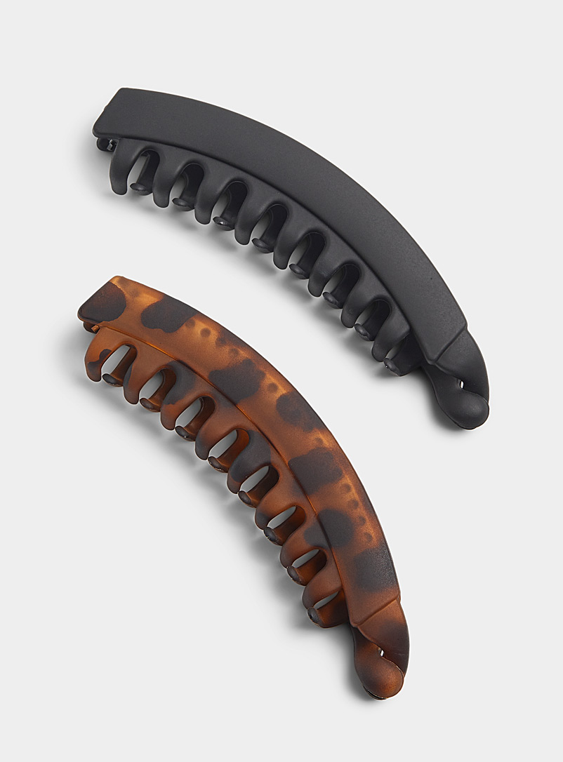 Banana recycled plastic clips Set of 2 product image (primary)