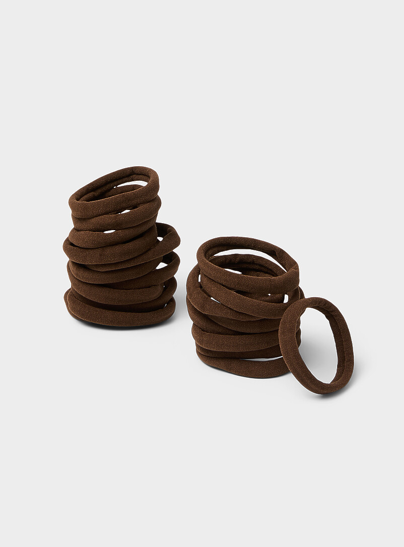 Recycled nylon brown elastics Set of 20 product image (primary)