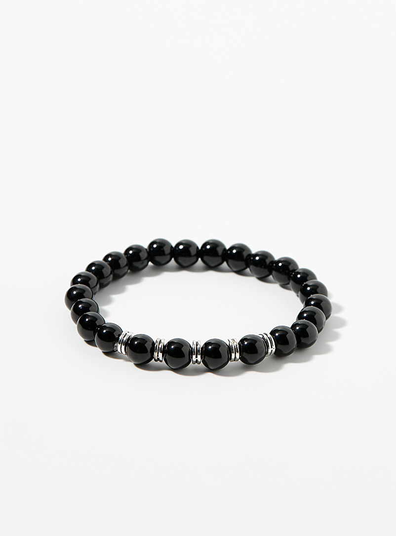 Le 31 Black Hematite bead bracelet for men