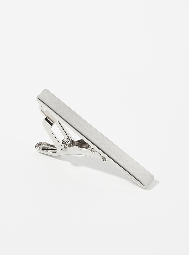 Le 31 Black Sleek tie clip for men