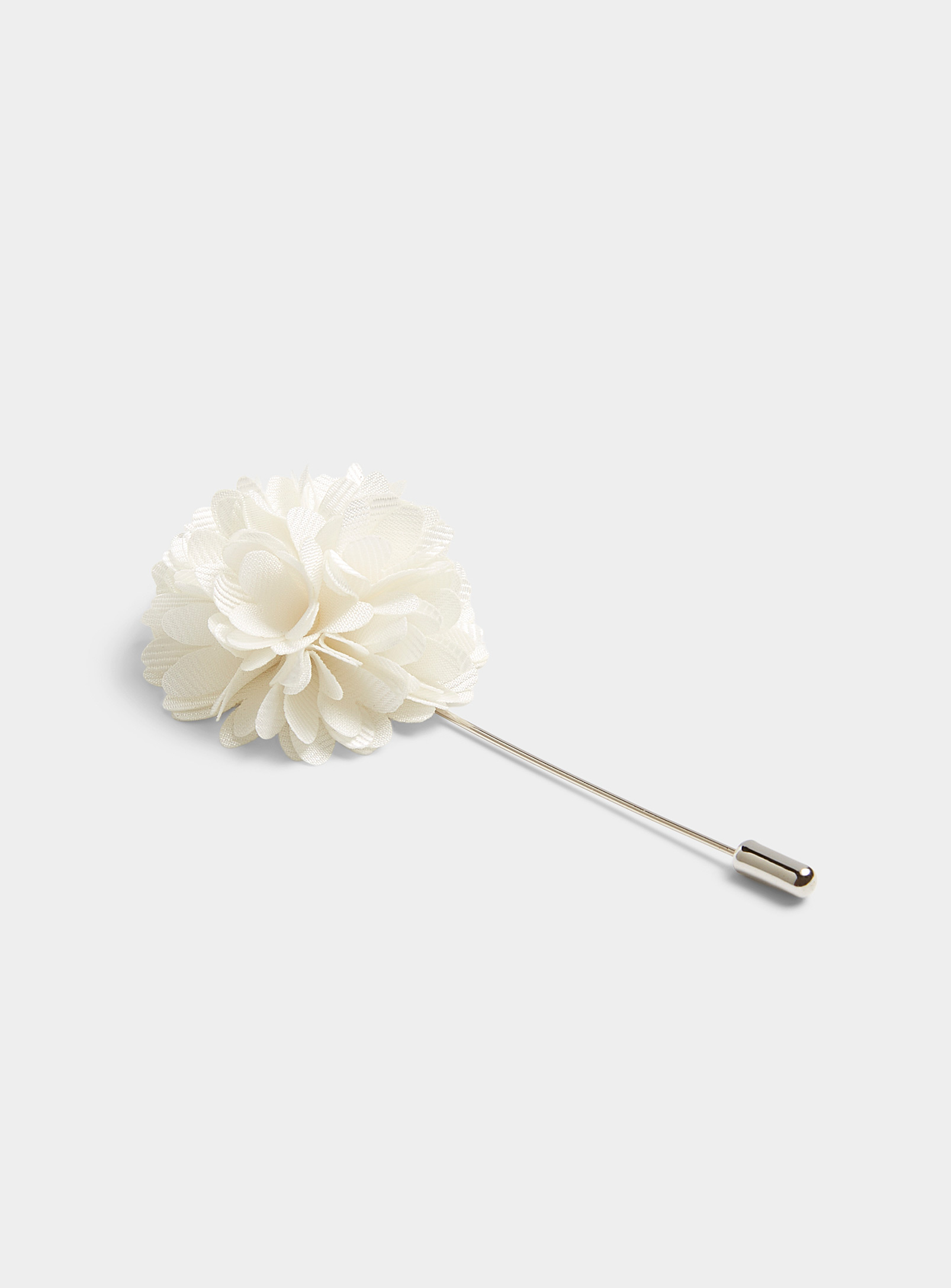 Le 31 Flower Dome Pin In White