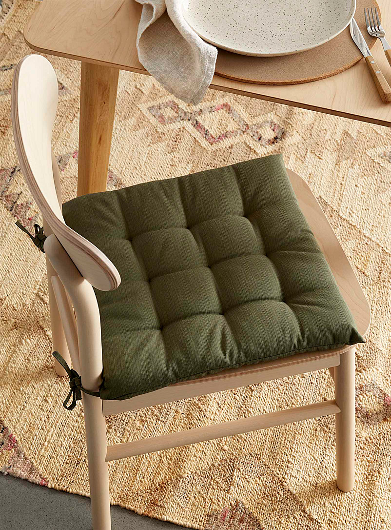 Simons Maison Sand Solid quilted chairpad 40 x 40 cm