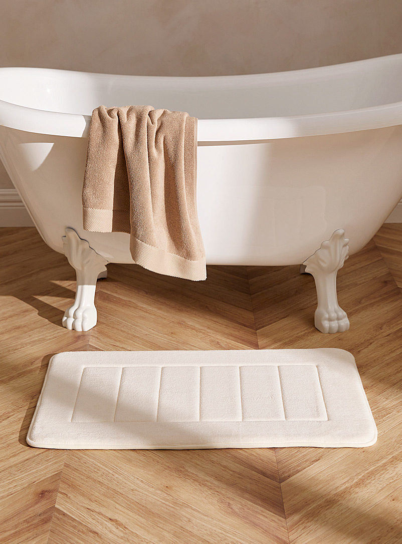 Simons Maison Ivory White Soft comfort bath mat 50 x 80 cm