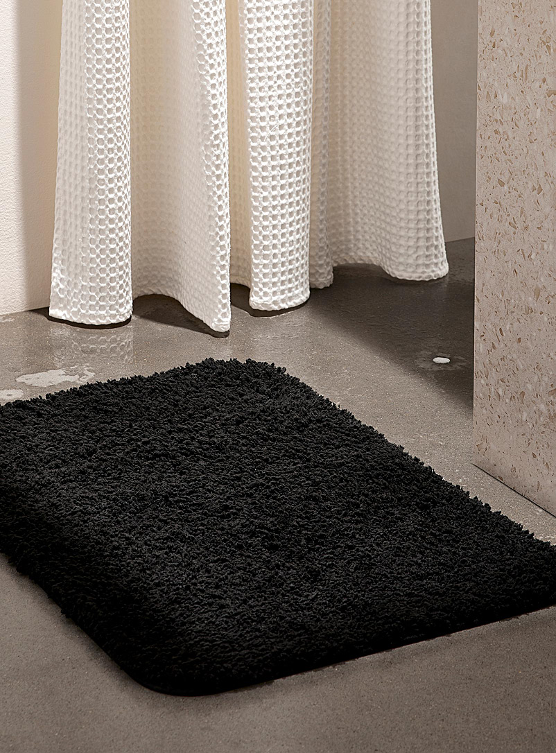 Simons Maison: Le tapis de bain ultradoux coloré 50 x 80 cm Noir