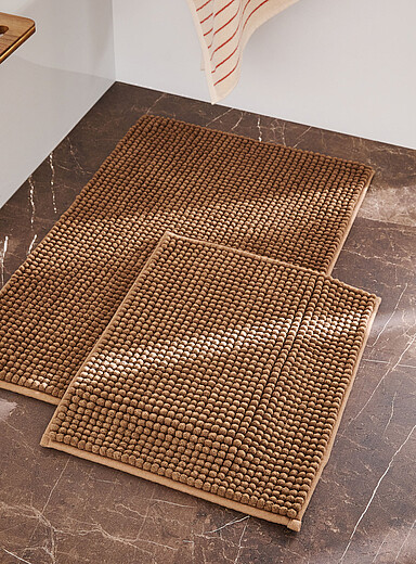 Le tapis de bain chenille monochrome Voir nos formats offerts