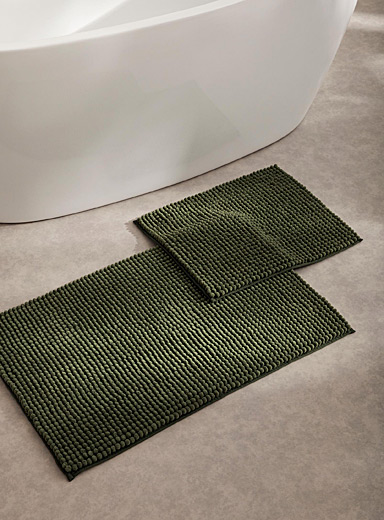 Le tapis de bain chenille monochrome Voir nos formats offerts