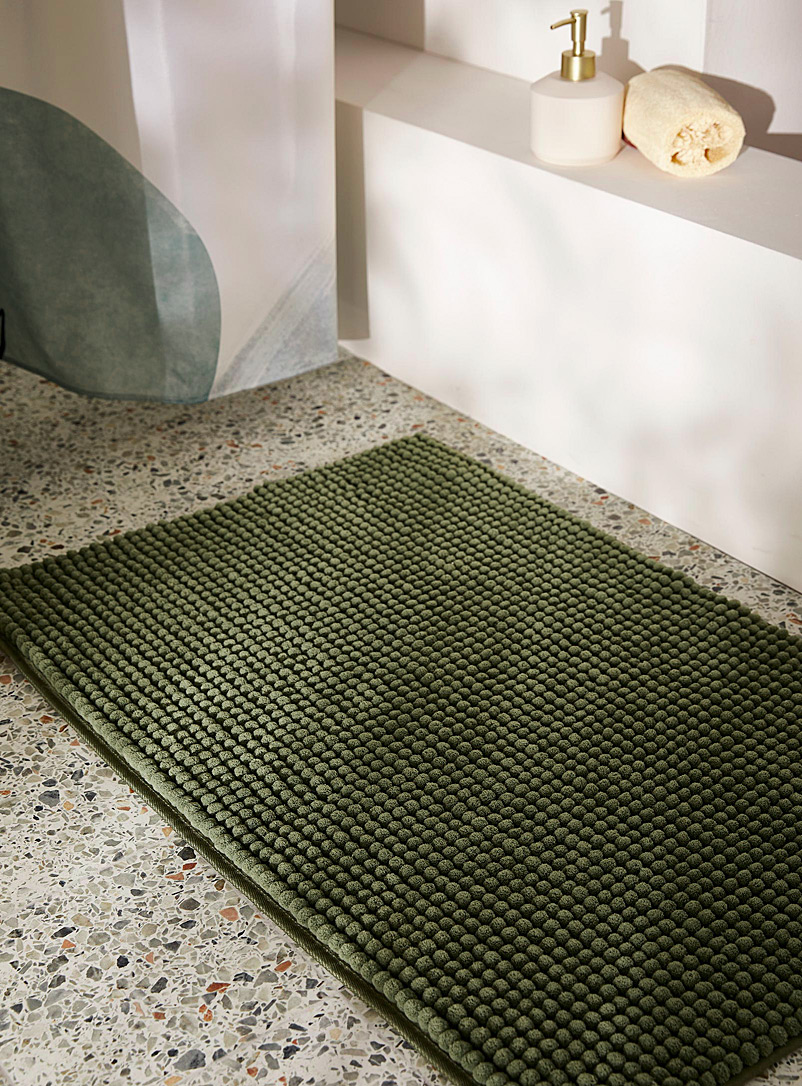 Simons Maison: Le tapis de bain chenille monochrome Voir nos formats offerts Vert bouteille - Sapin