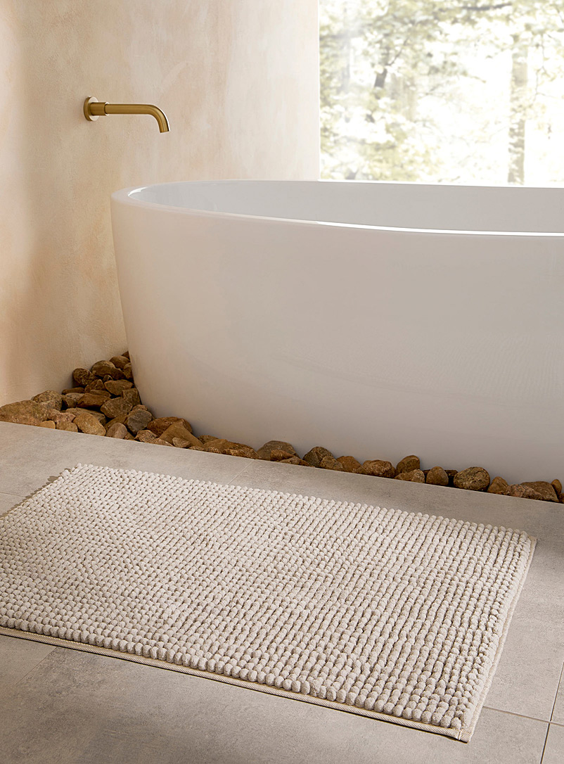 Simons Maison Pine/Bottle Green Monochrome chenille bath mat See available sizes
