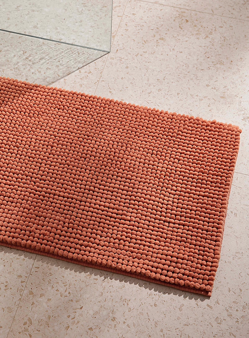 Simons Maison Dusky Pink Monochrome chenille recycled polyester bath mat See available sizes