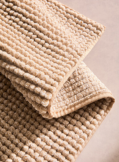 Le tapis de bain chenille blanchie Voir nos formats offerts