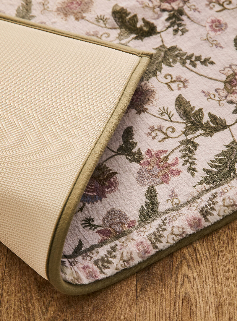 Romantic flowers memory foam bath mat 50 x 80 cm product image 2