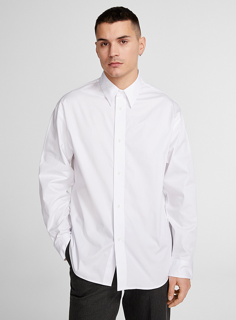 Calvin Klein Jeans White Oversized minimalist shirt for men