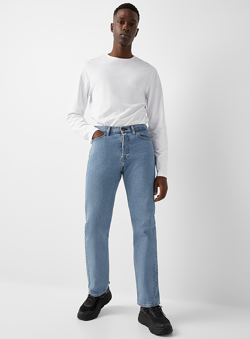 Calvin Klein: Le jean bleu pâle Coupe droite Bleu pour homme