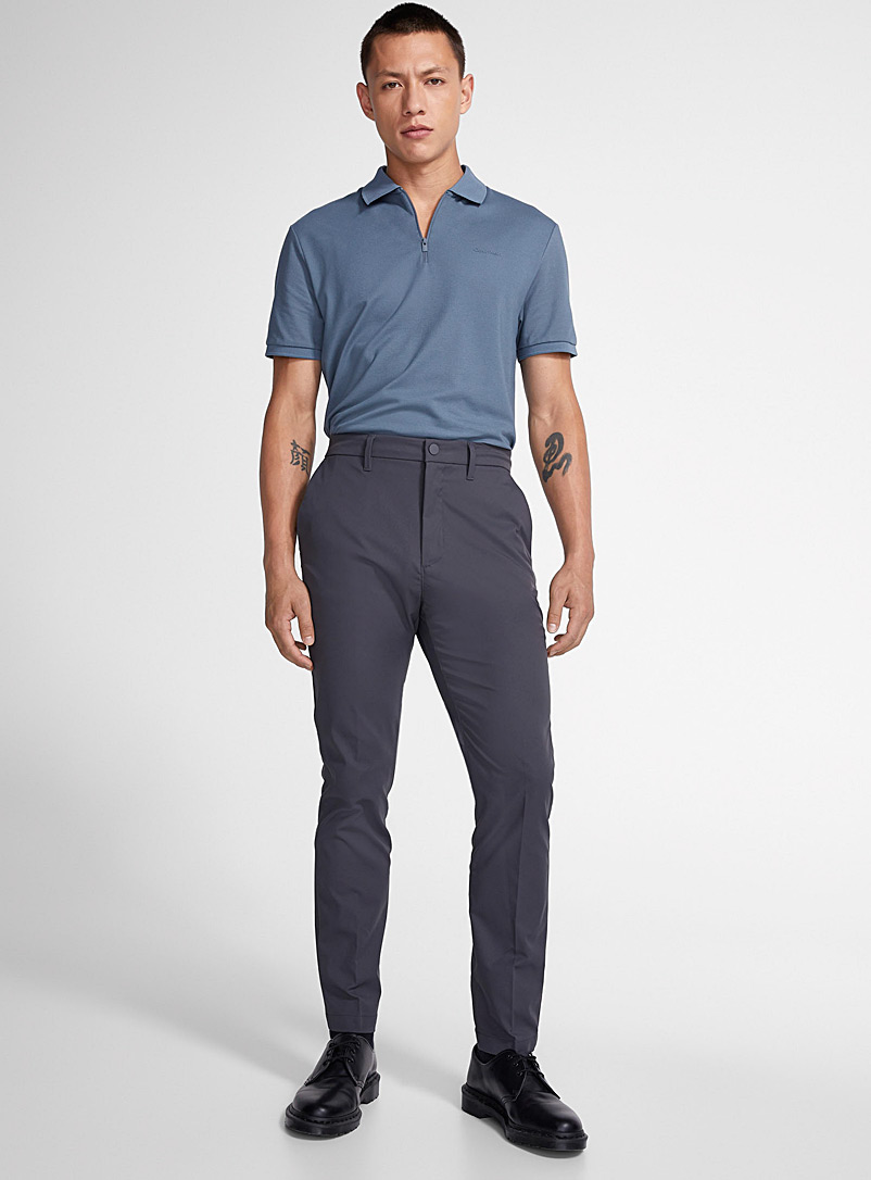 Calvin Klein Black Techno pant Slim fit for men