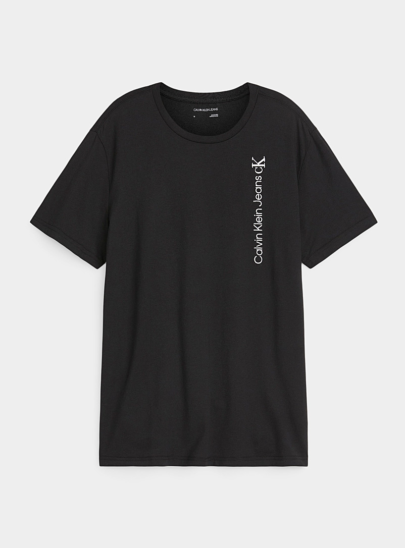 Vertical signature T-shirt | Calvin Klein | Shop Men's Logo Tees ...