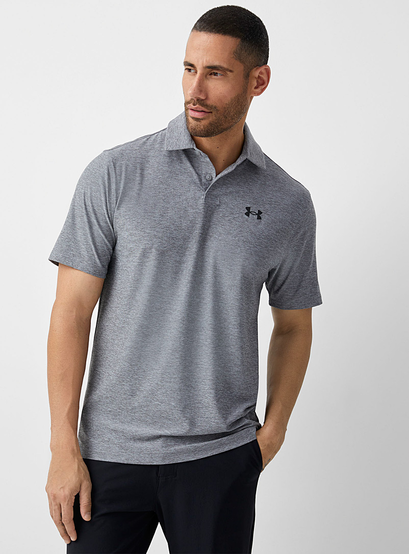 Under Armour Grey T2G ultra-stretch casual polo for men