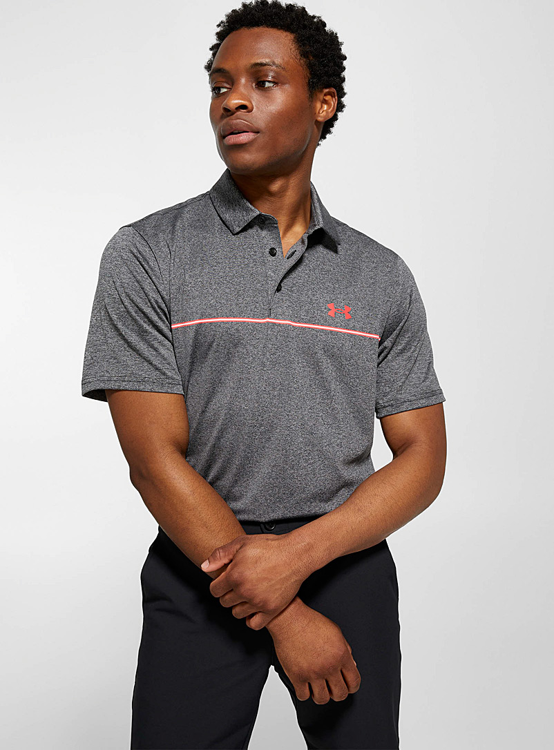 Under Armour Assorted grey  Playoff ultra-soft heather-grey golf polo for men