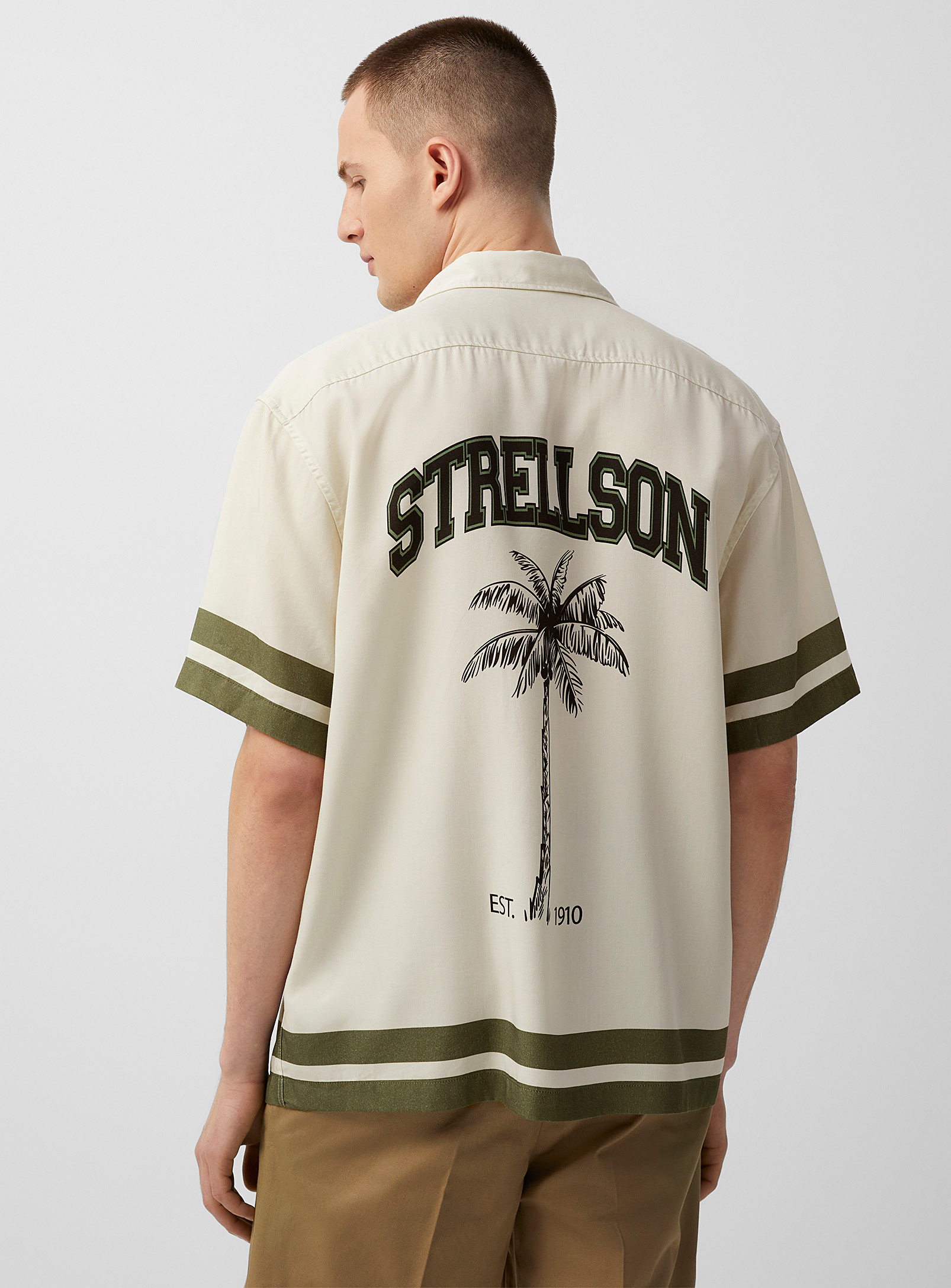 Strellson Palm Springs Camp Shirt In Grey