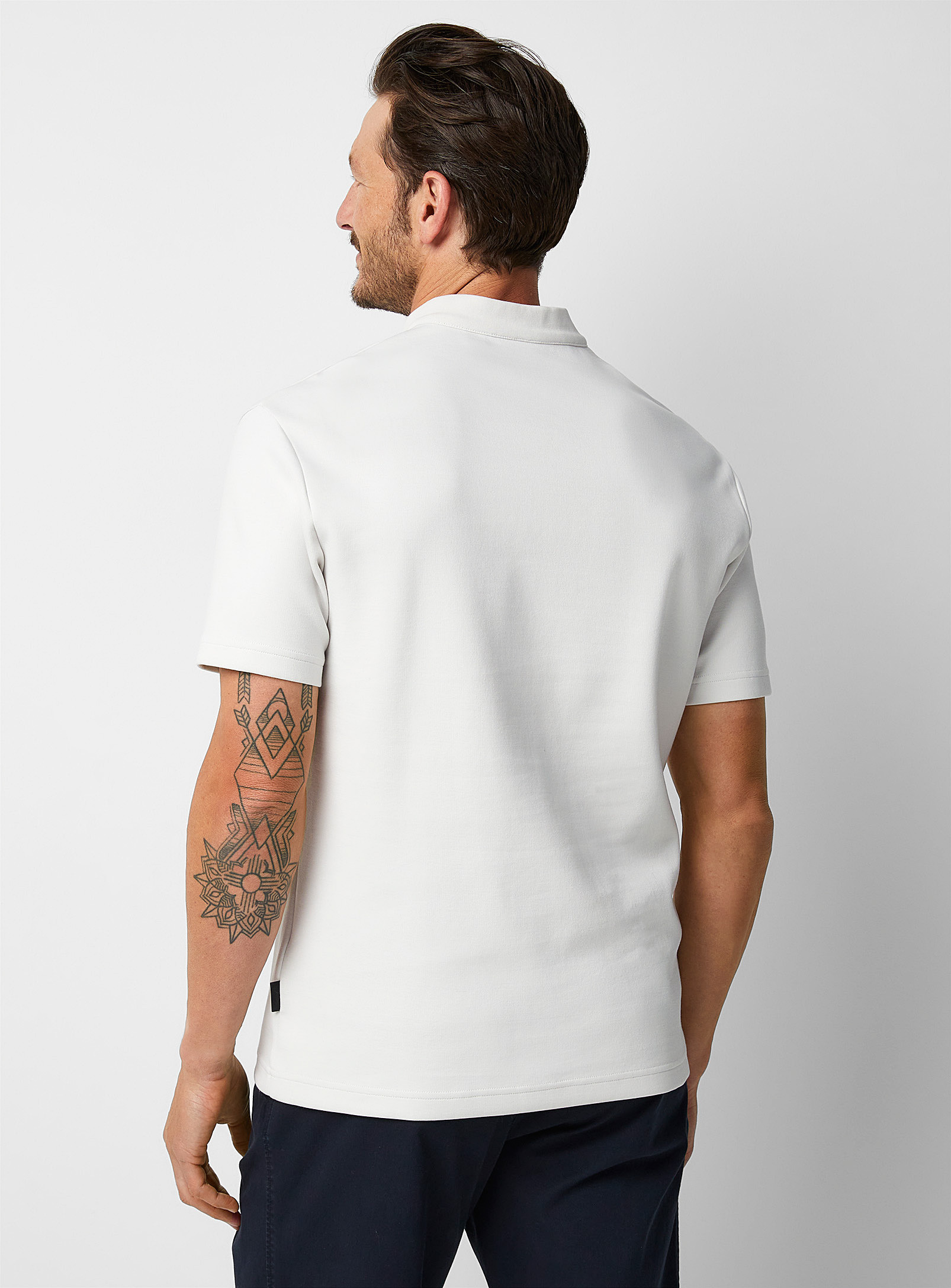 Strellson - Le t-shirt col montant zippé