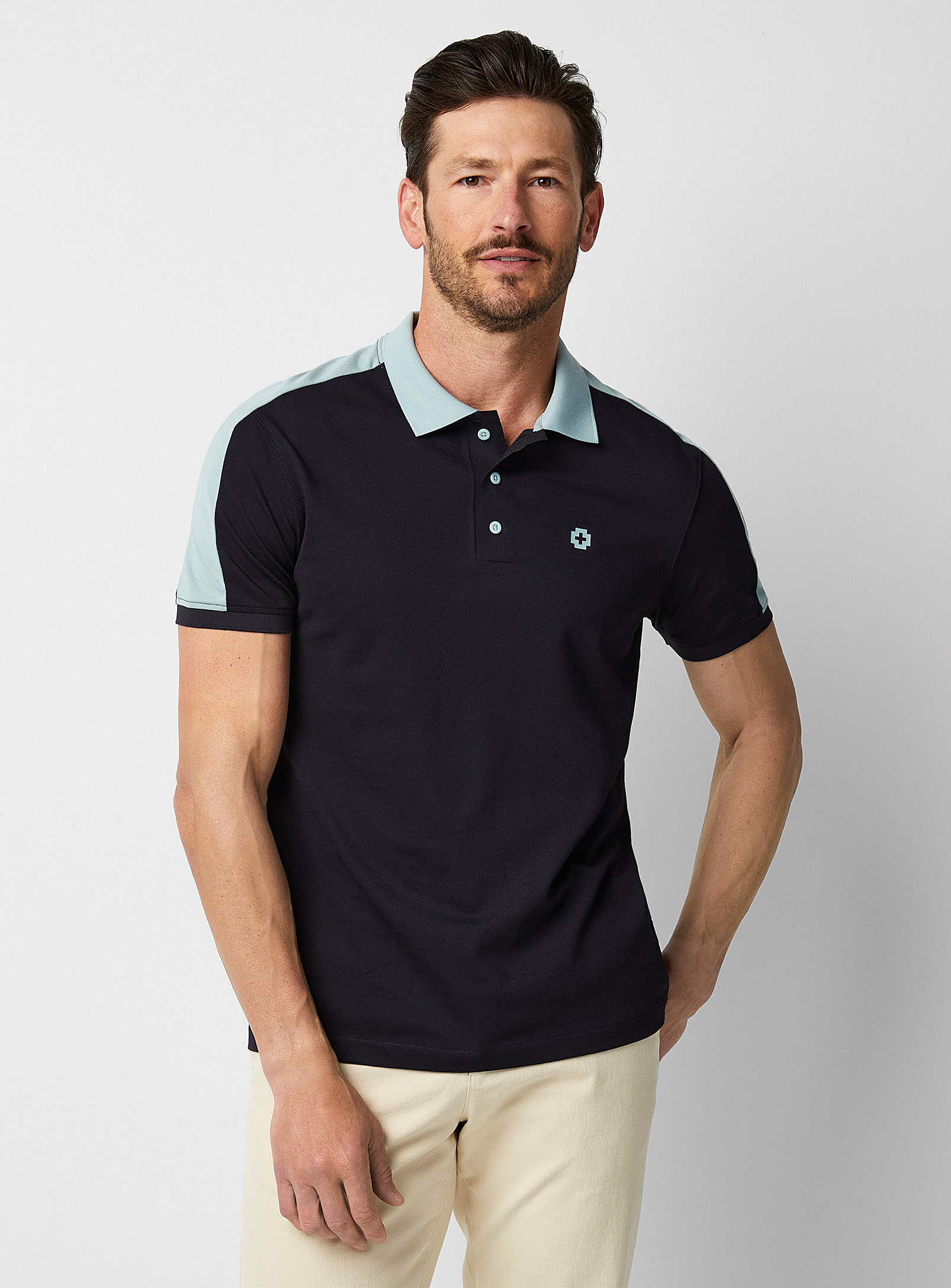 Strellson - Men's Two-tone piqué Polo Shirt