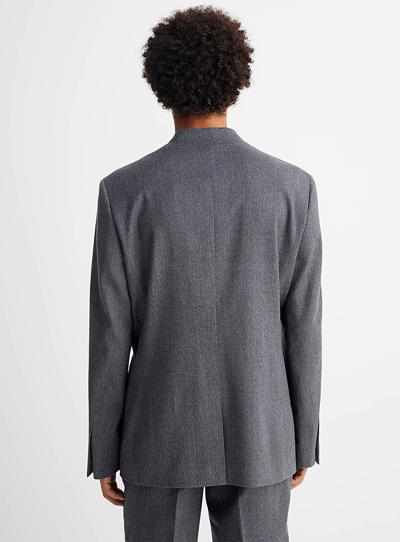 Le 31 Grey Minimalist jacket for men