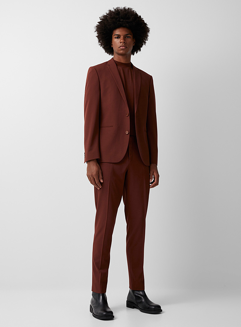 Le 31 Brown Coloured pant Milano fit - Super skinny for men