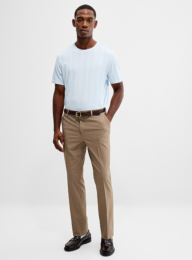 Washable monochrome pant <b>London fit - Slim straight</b>