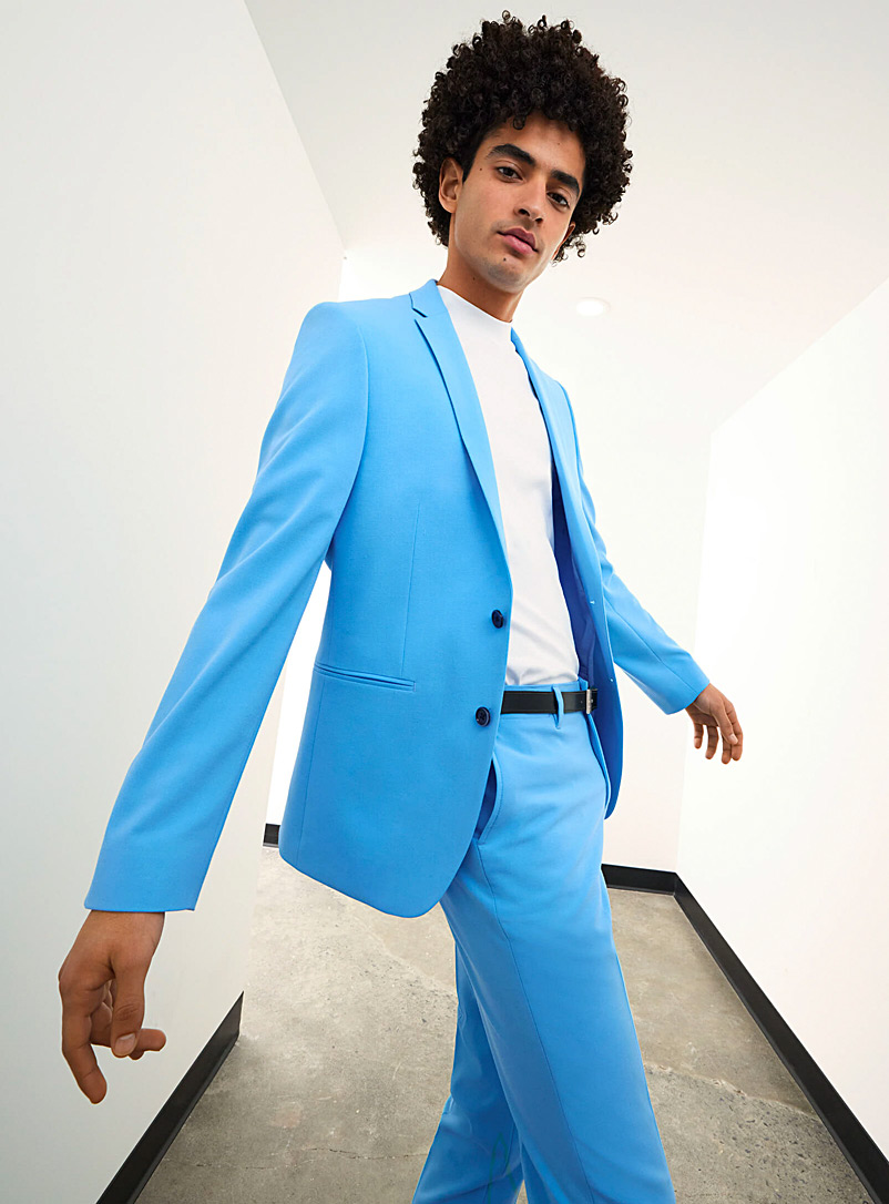 Le 31 Assorted Coloured monochrome jacket Milano fit - Super slim for men