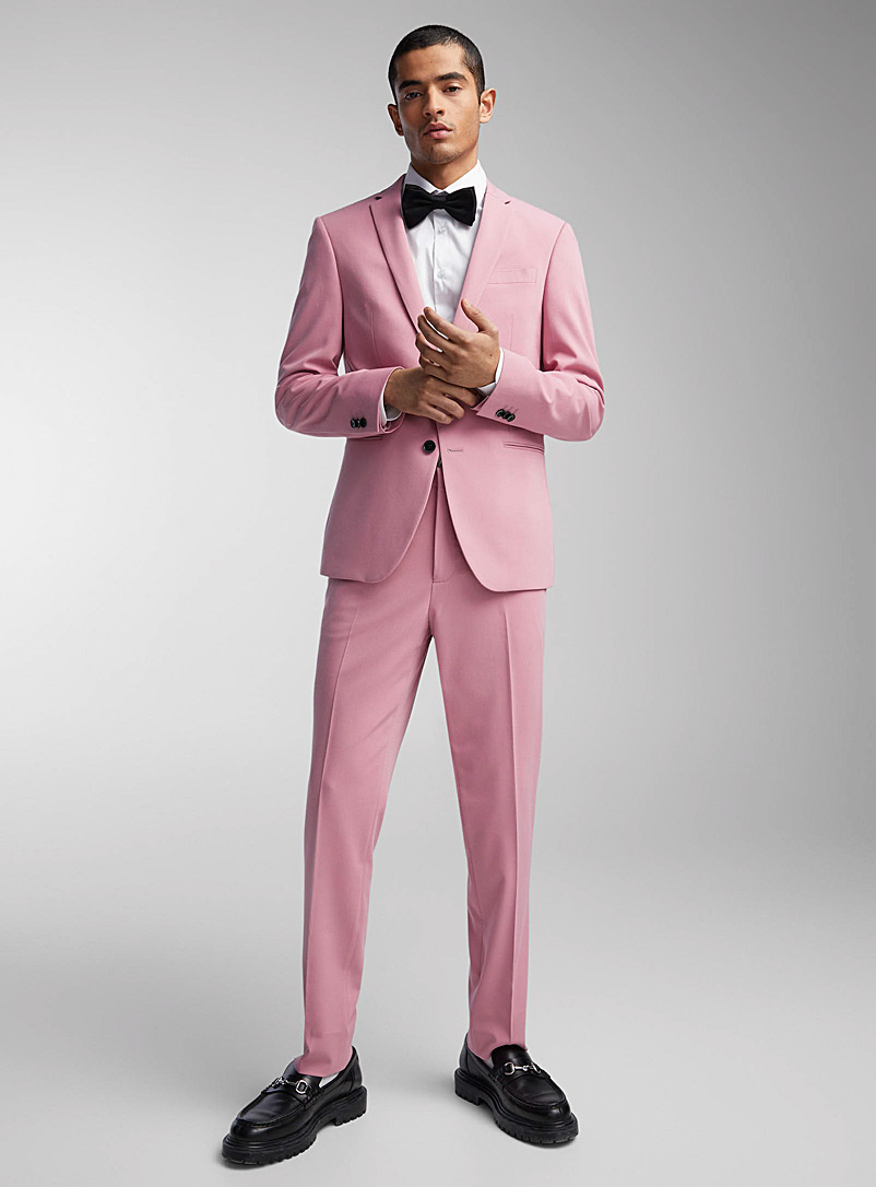 Le 31: Le pantalon couleur pastel Coupe Milano - Super ajustée Rose pour homme