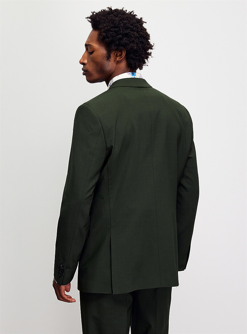 Le 31 Pine/Bottle Green Stretch wool jacket <b>London fit - Semi-slim</b> for men