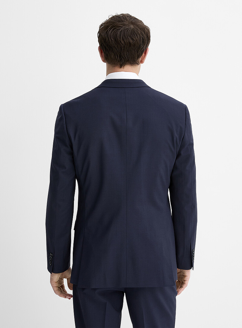 Le 31: Le veston essentiel m&eacute;lange de laine <b>Coupe London - Semi-ajust&eacute;e</b> Noir pour homme