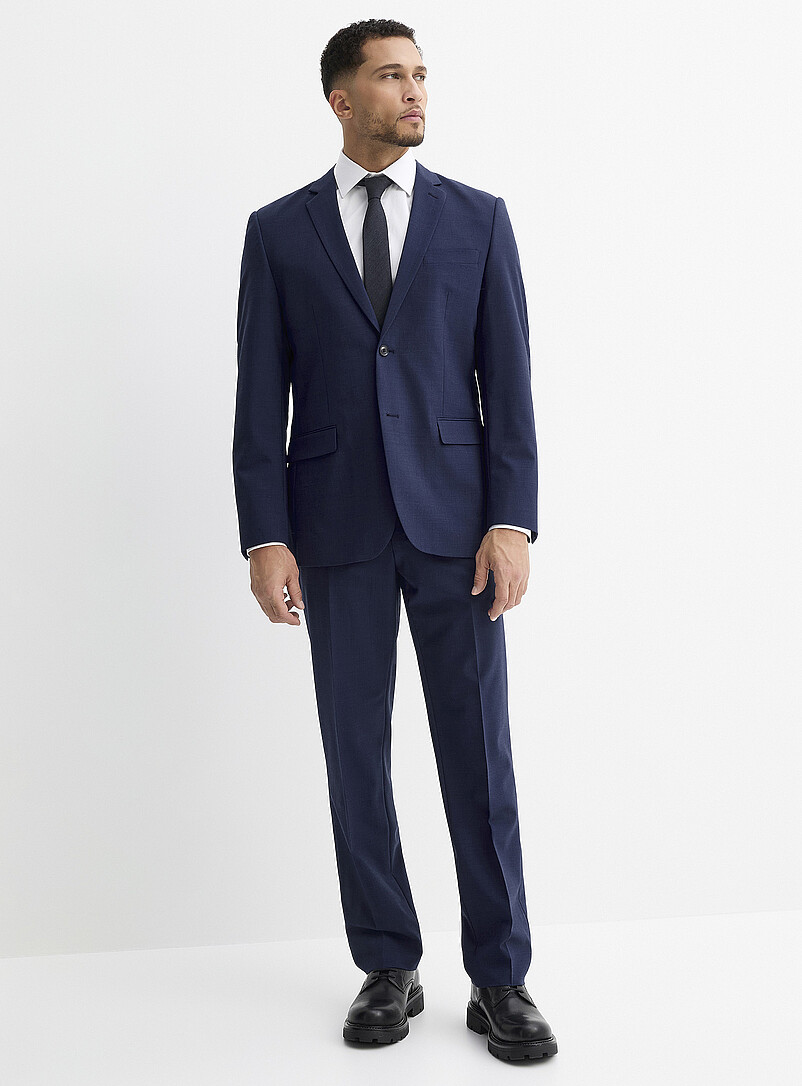 Le 31: Le veston &eacute;pur&eacute; m&eacute;lange de laine <b>Coupe Berlin - R&eacute;guli&egrave;re</b> Noir pour homme