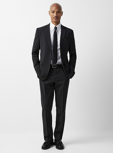 Minimalist wool-blend pant <b>Berlin fit - Straight</b>
