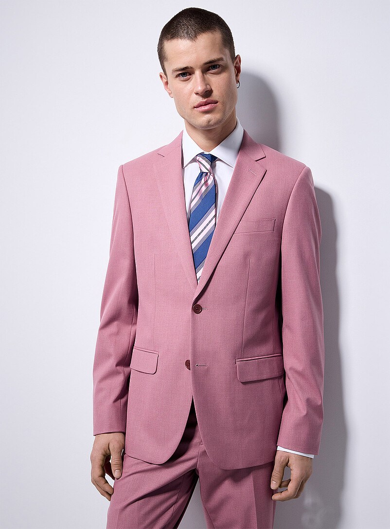 Le 31: Le complet color&eacute; extensible <b>Coupe Stockholm - Ajust&eacute;e</b> Vieux-rose pour homme