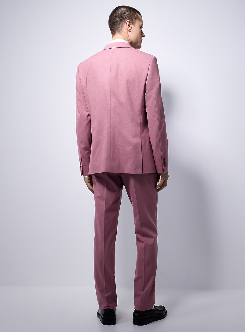 Le 31: Le complet color&eacute; extensible <b>Coupe Stockholm - Ajust&eacute;e</b> Vieux-rose pour homme