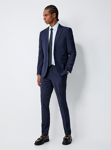 Wool-blend stretch pant <b>Stockholm fit - Slim</b>