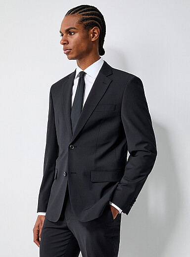 Wool blend stretch jacket <b>Stockholm fit - Slim</b>