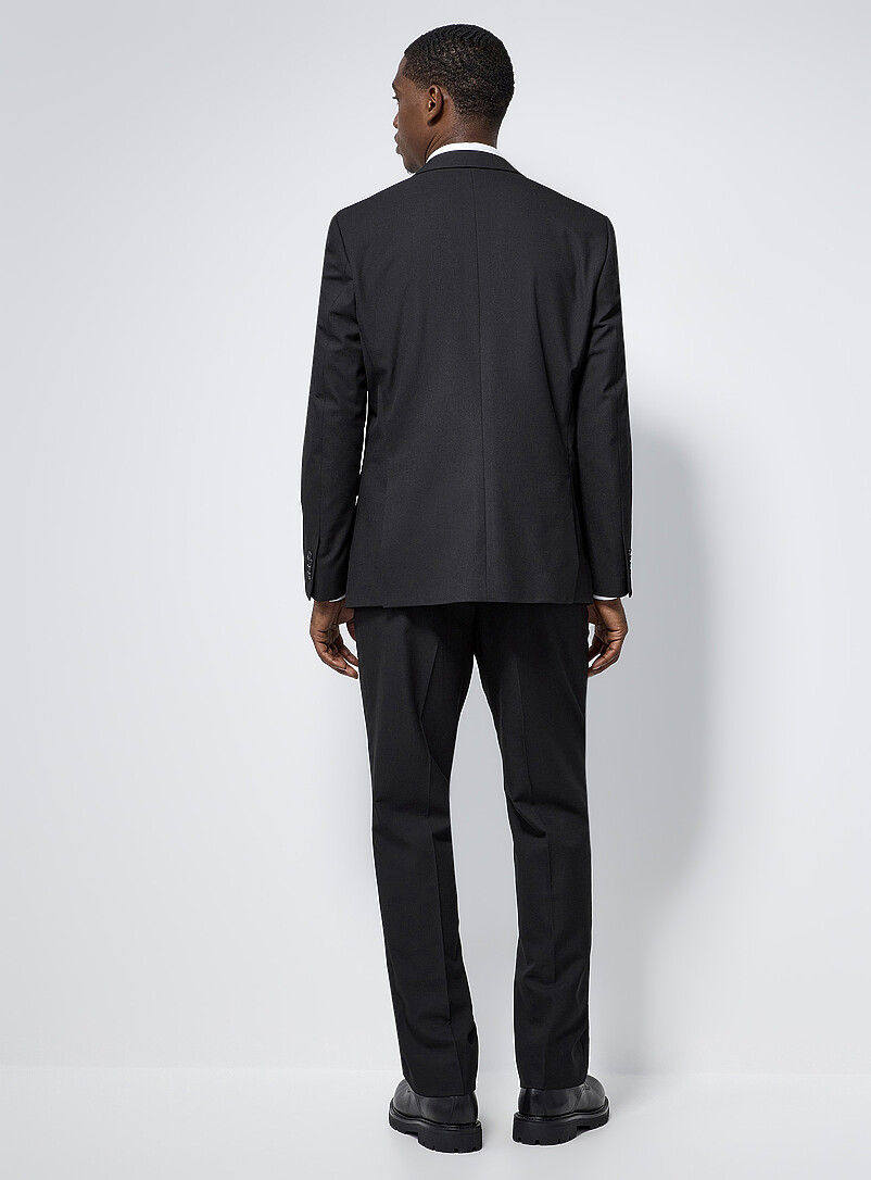 Le 31: Le complet piqu&eacute; extensible <b>Coupe Berlin - R&eacute;guli&egrave;re</b> Noir pour homme