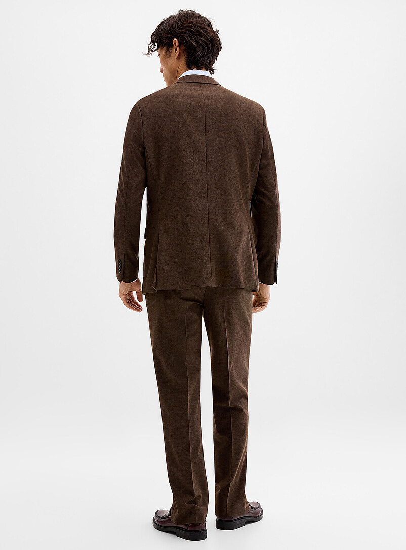Le 31: Le complet piqu&eacute; extensible <b>Coupe Berlin - R&eacute;guli&egrave;re</b> Noir pour homme
