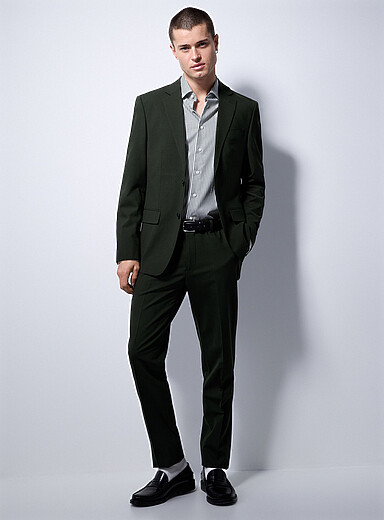 Responsible wool stretch pant <b>Stockholm fit - Slim</b>