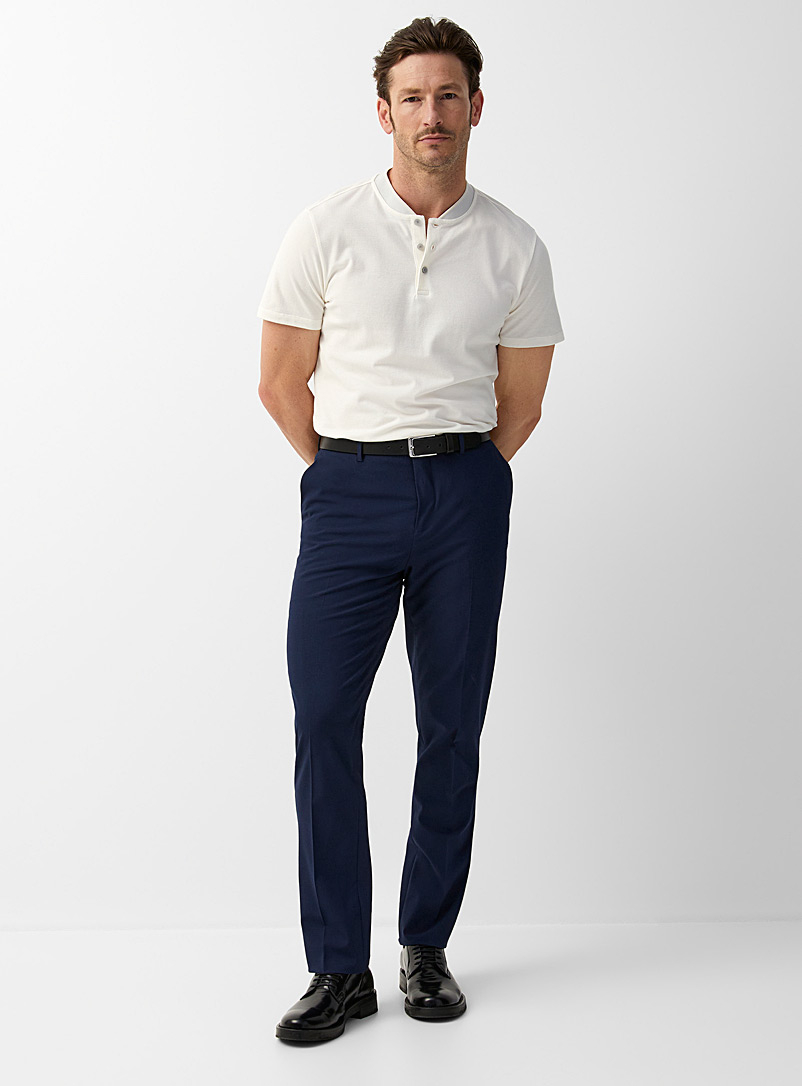 Washable monochrome pant London fit - Slim straight product image (primary)