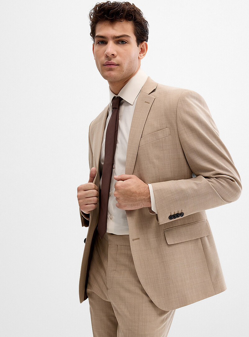 Stretch wool and polyester suit jacket Berlin fit - Regular product image (primary)