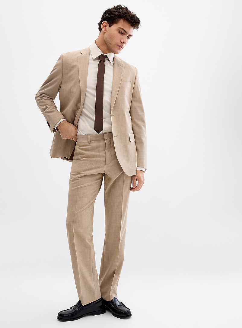 Stretch Wool And Polyester Pant Berlin Fit - Straight