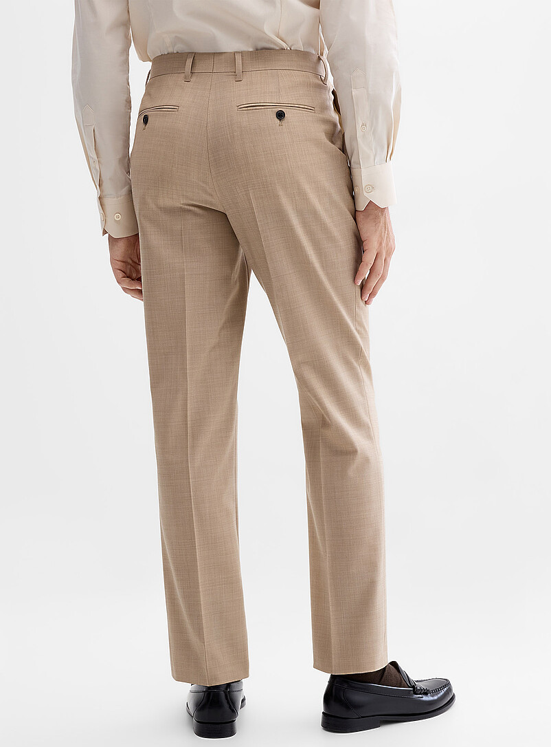 Stretch wool and polyester pant Berlin fit - Straight product image 3