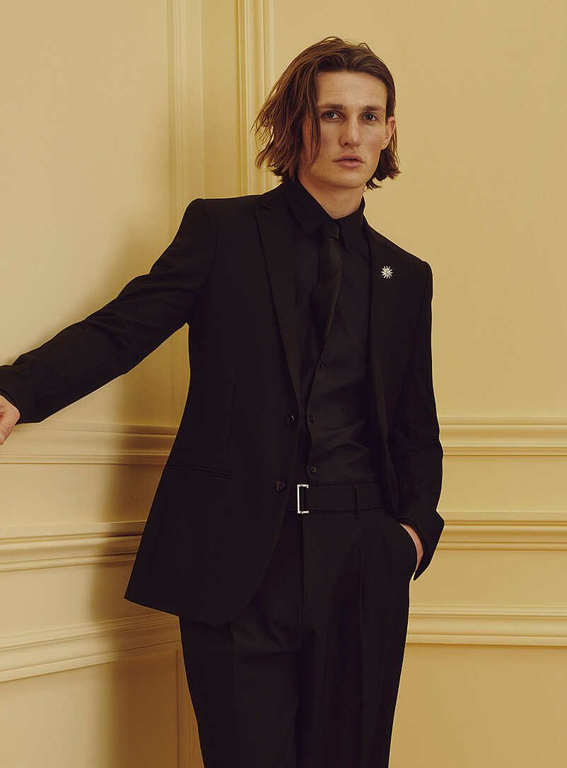 Recycled polyester essential suit jacket Milano fit - Super slim product image (primary)