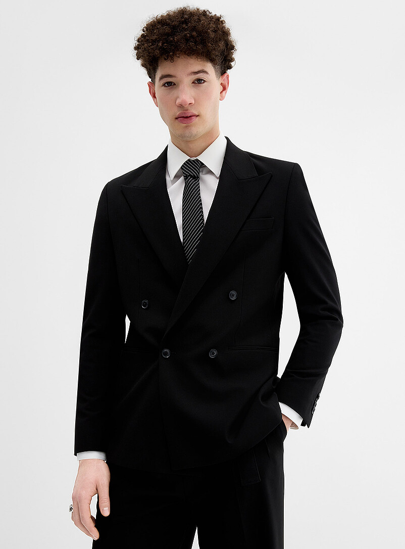 Minimalist Double-Breasted Suit Jacket Antwerp Fit - Relaxed