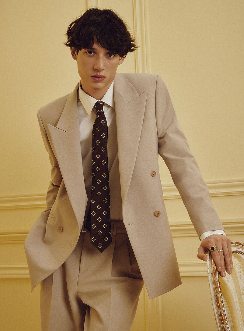 Minimalist Double-Breasted Suit Jacket Antwerp Fit - Relaxed
