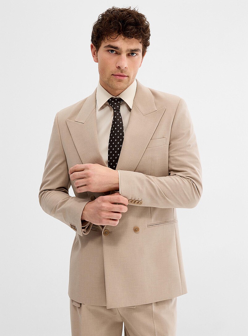 Minimalist double-breasted suit jacket Antwerp fit - Relaxed product image 2